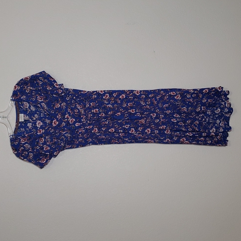 Knox Rose Flower Patterned Dress SZ M
